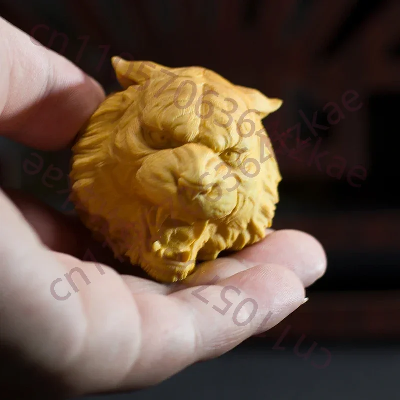 

Деревянный кулон-брелок с резной головой тигра – украшение для ключей, сумки, автомобиля – знак зодиака, мощь, сила, удача, подарок, декор