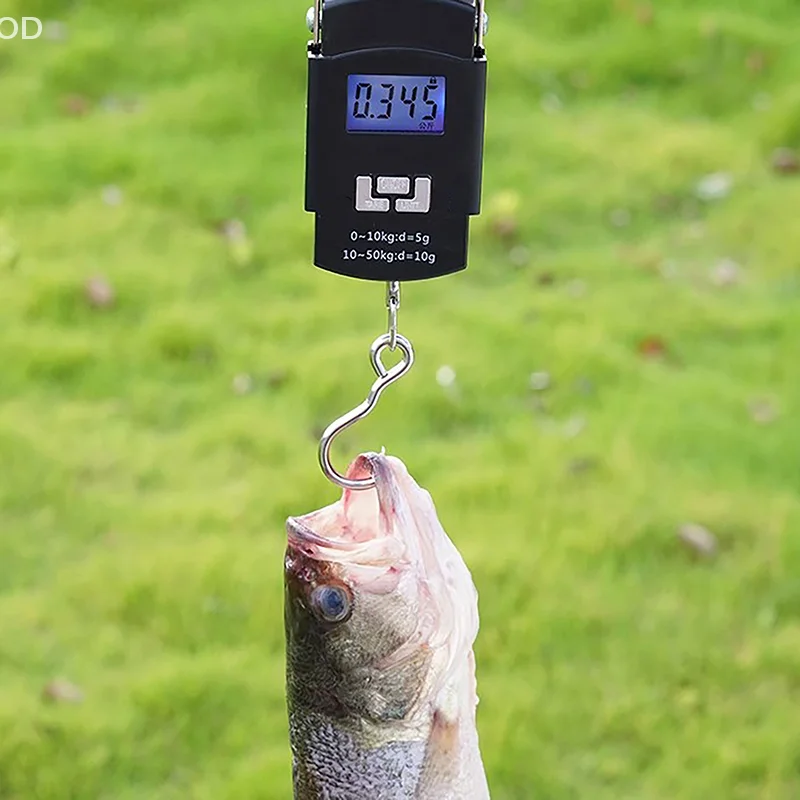 1PC Schwarz 50kg Tragbare Elektronische Tragbare Gepäck Waage LCD Digital Display Bildschirm Express Lieferung Skala Haken Mini Waage