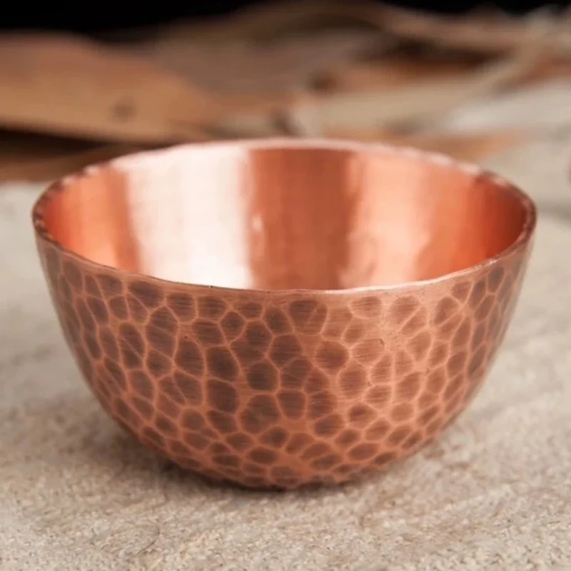 Mini taza de cerveza y Vodka de cobre puro hecha a mano grabada, agua gruesa, mula de Moscú, taza de té de 50 ml, licor, café, regalos