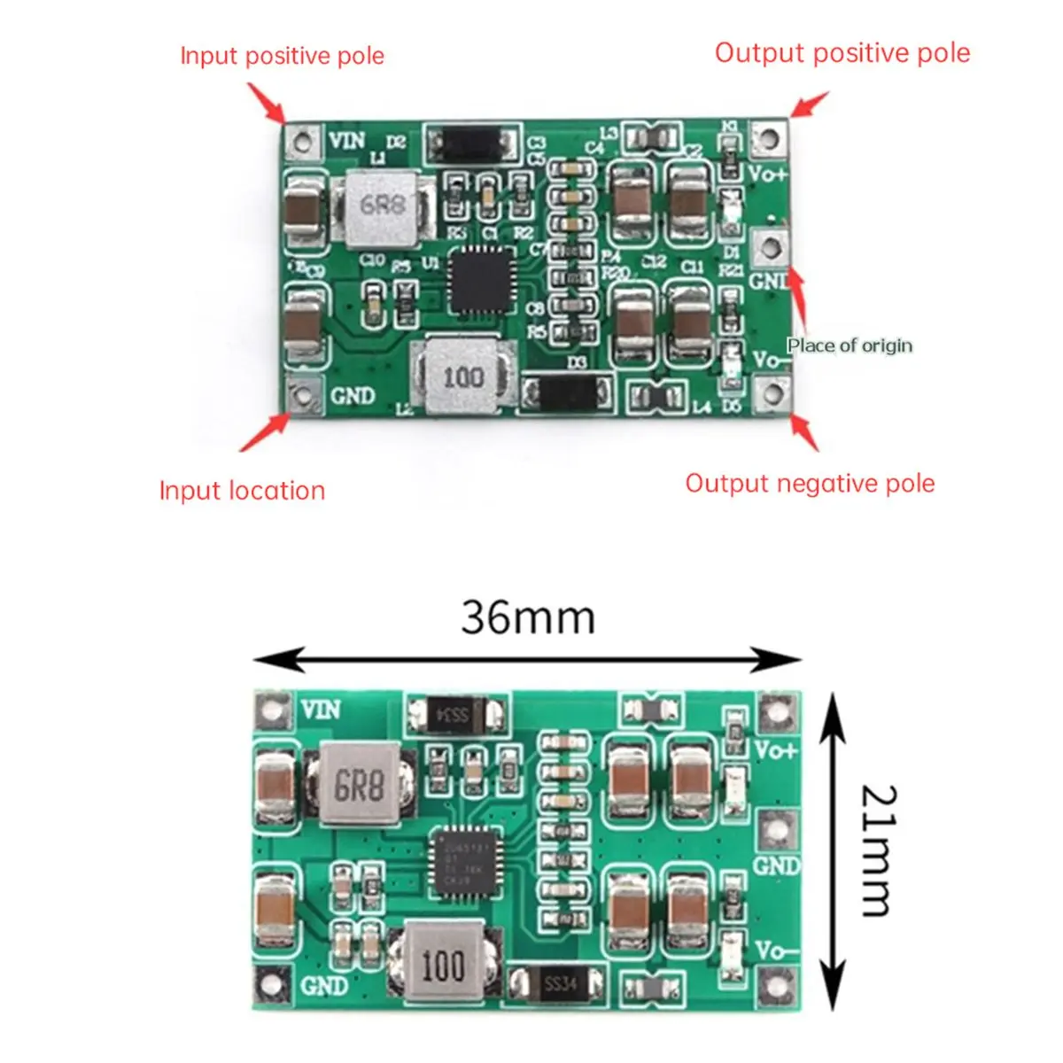 TPS65131 Module DC-DC Boost Dual Power Supply Positive and Negative Power Supply Single Power Supply to Dual Power ±12V