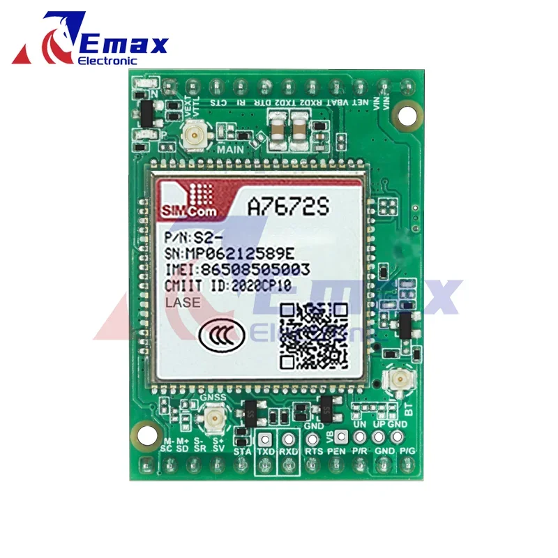 SIMCOM A7672S-LASE Core Board A7672S-LASE Development Board LTE CAT1 + 4G + 2G + เสียงไม่รองรับ GPS