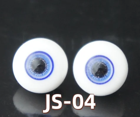 Js série mais novo olhos de vidro bjd 1/12 1/8 1/6 1/4 1/3 6mm 8mm 10mm 12mm 14mm 16mm 18mm 20mm 22cm 24cm olhos de boneca feitos à mão