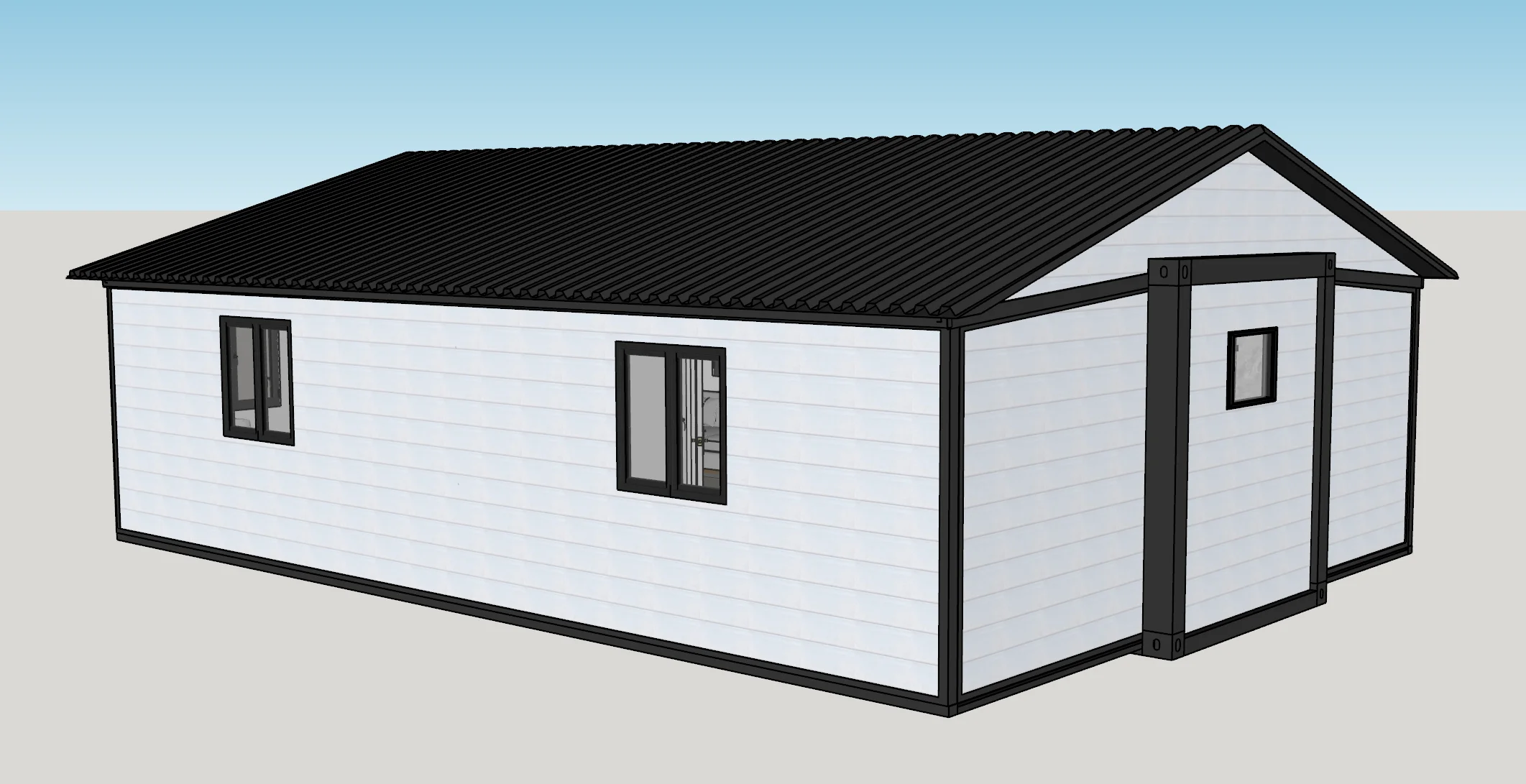 1-2-3 Bedroom 30-Foot Prefabricated Villas with Kitchen Bathroom Yellow Steel Container Houses Hotels Steel Structure Buildings