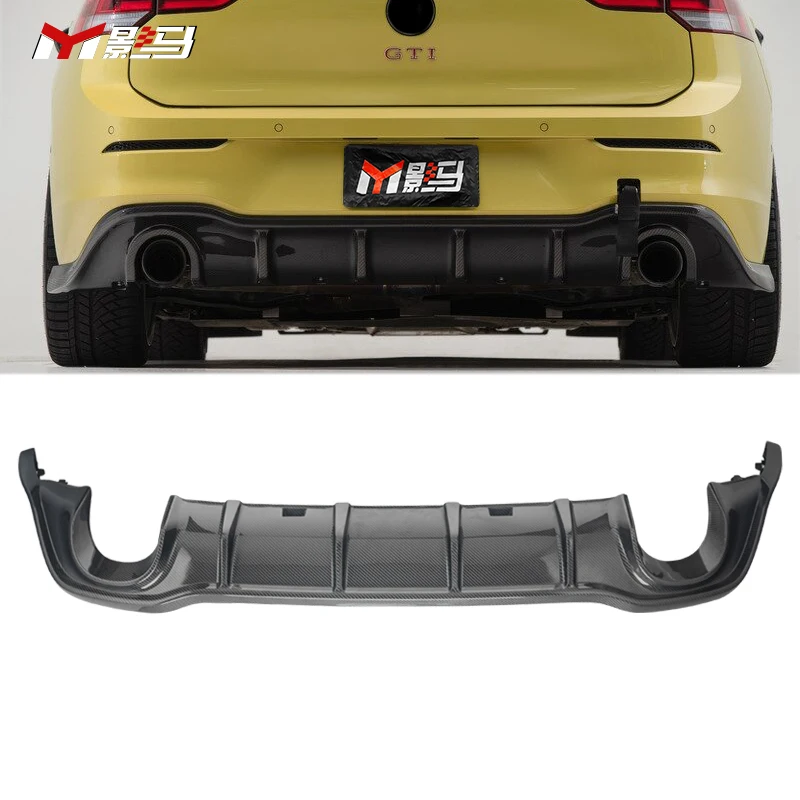 

Диффузор заднего бампера для VW Golf 8, Golf 8.5, GTI, R Line, GTE, в стиле CS, из карбона
