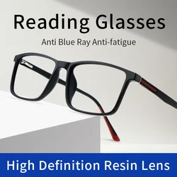 Blue Light Blocking Computer Readers Stylish Durable TR90 Thin Frame Fit Medium To Big Face for Men Women