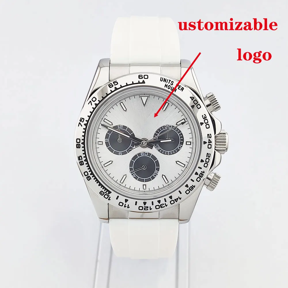 39mm luxury men's watch 7750 4613D movement Men's mechanical watc stainless steel case sapphire glass custom watch