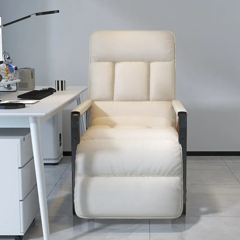 Reclining Chair Office Lunch Break Folding Chair Computer Chair Can Sit And Lie Down Dual-purpose Lazy Sofa Chair With Backrest