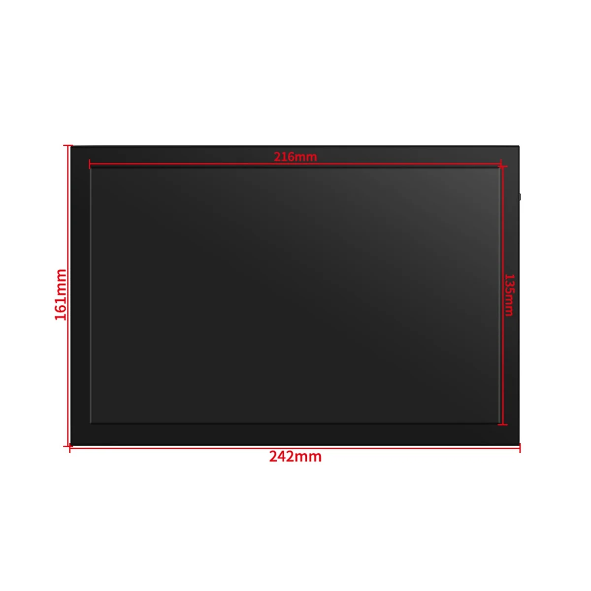 10.1 Inch Touch Screen LCD Display with Metal Case for Raspberry Pi 3B+/4B Jetson Nano PC ,EU Plug