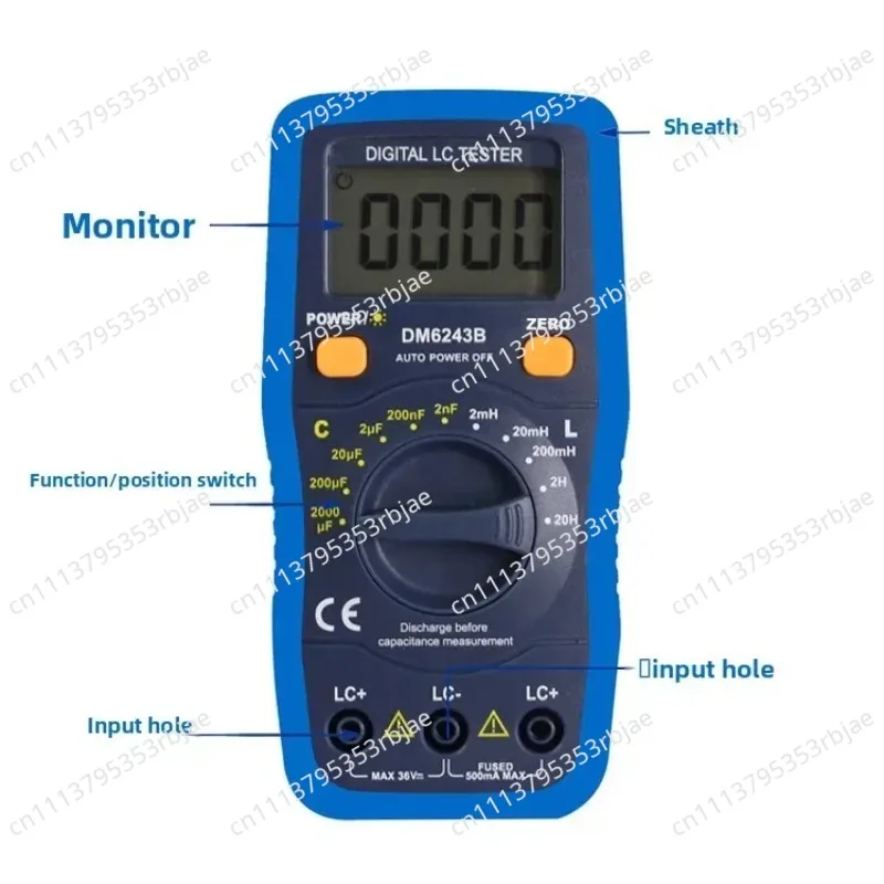 Capacitance, Capacitance Multimeter, Inductor Multimeter Digital Capacitance Inductor Meter DM6243B Multimeter