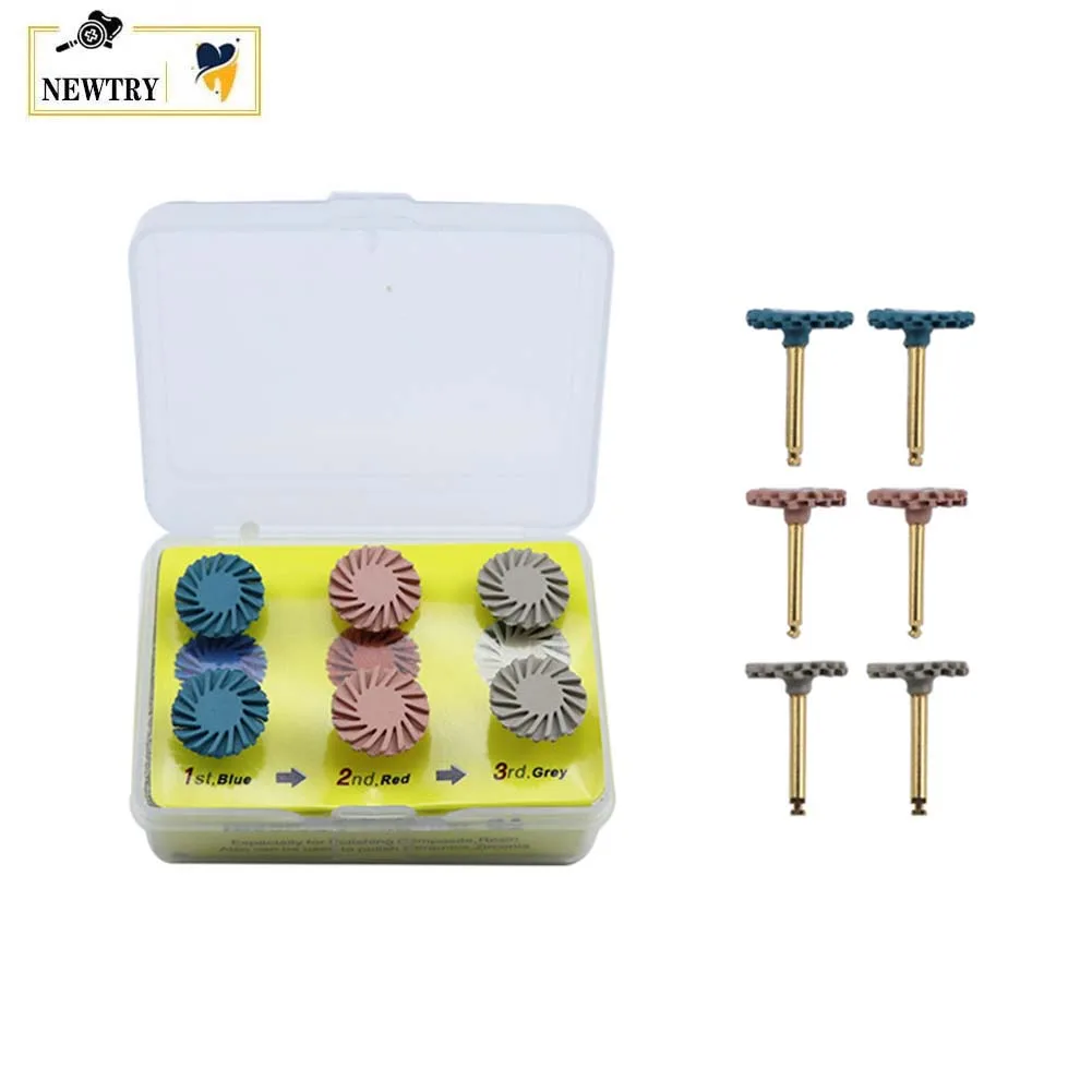 

Набор из 2 коробок: стоматологические полировочные круги из резины, алмазные полировщики для реставрационных композитных материалов, фрезы для шлифовки керамики и циркония (RA)