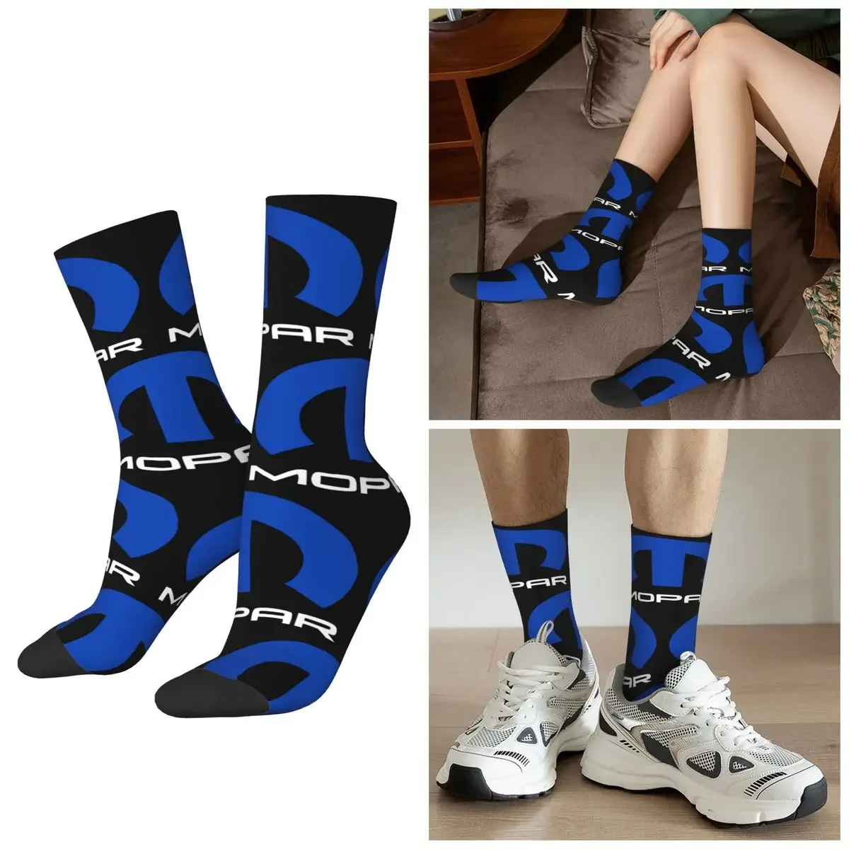 

All Seasons Mopar Merchandise Socks Harajuku Crew Socks Super Soft Stockings for Men Women Valentine's Day Gifts