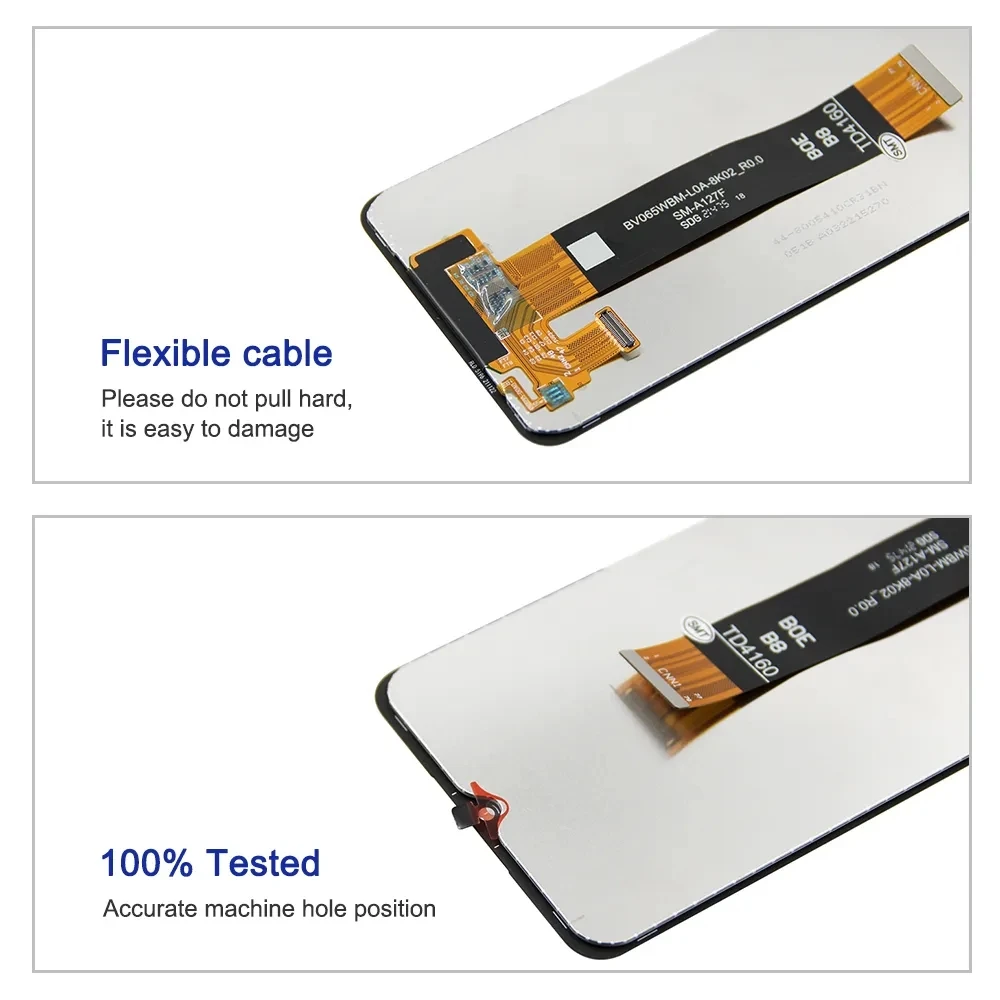 100% Test For Samsung  A12 LCD A125 DisplayTouch Screen Digitizer Assembly ForSamsung A12 SM-A125F SM-A125M Screen Replace Parts