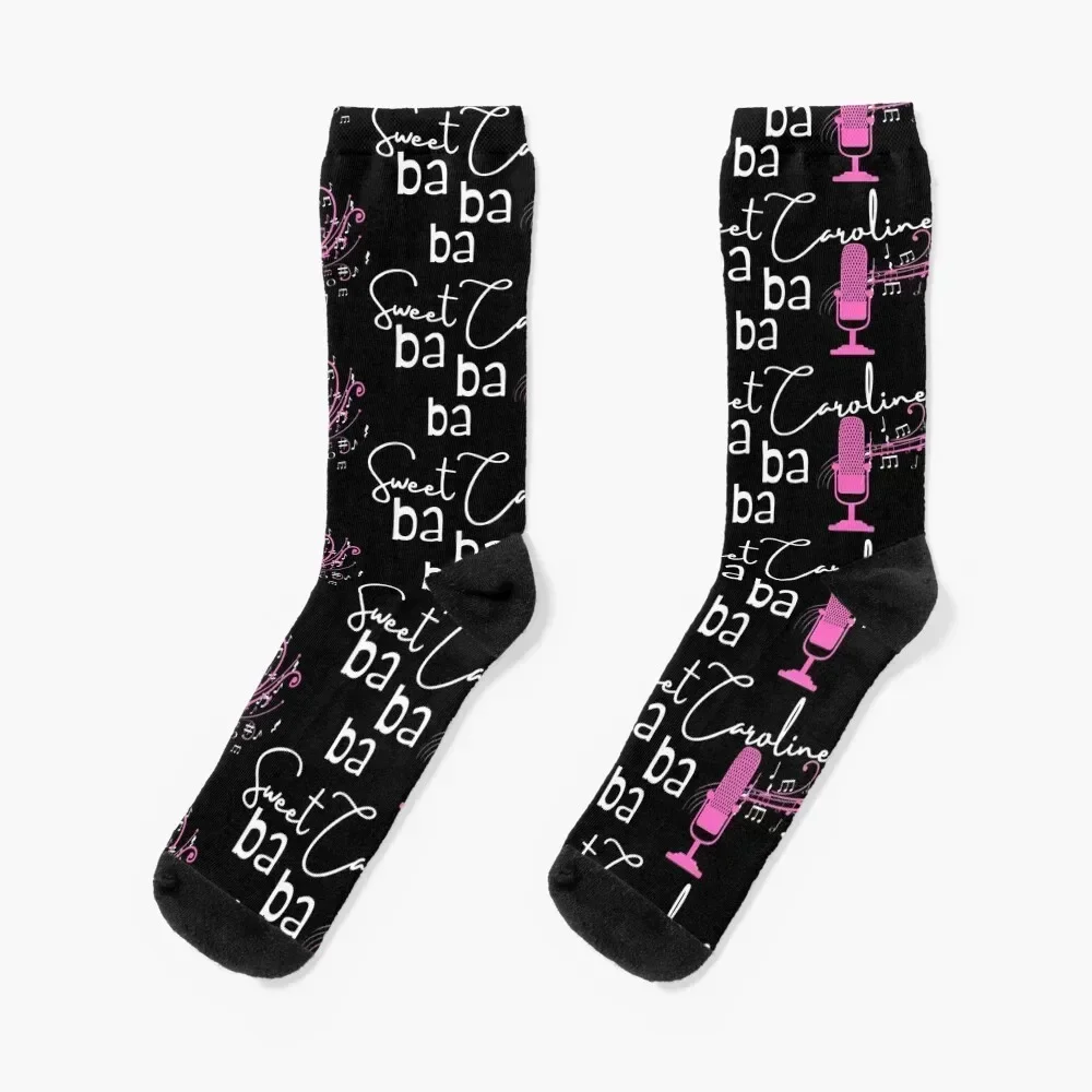 

Sweet Caroline ba ba ba Socks Men's funny gifts Stockings compression Hiking boots Socks For Men Women's