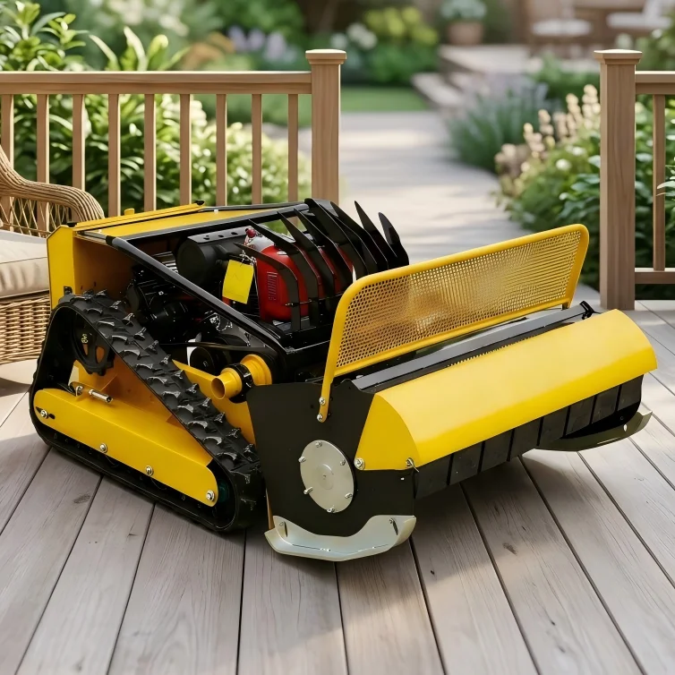 Professional RC Lawn Mower Diesel Remote Control Crawler Mower For Garden Farm