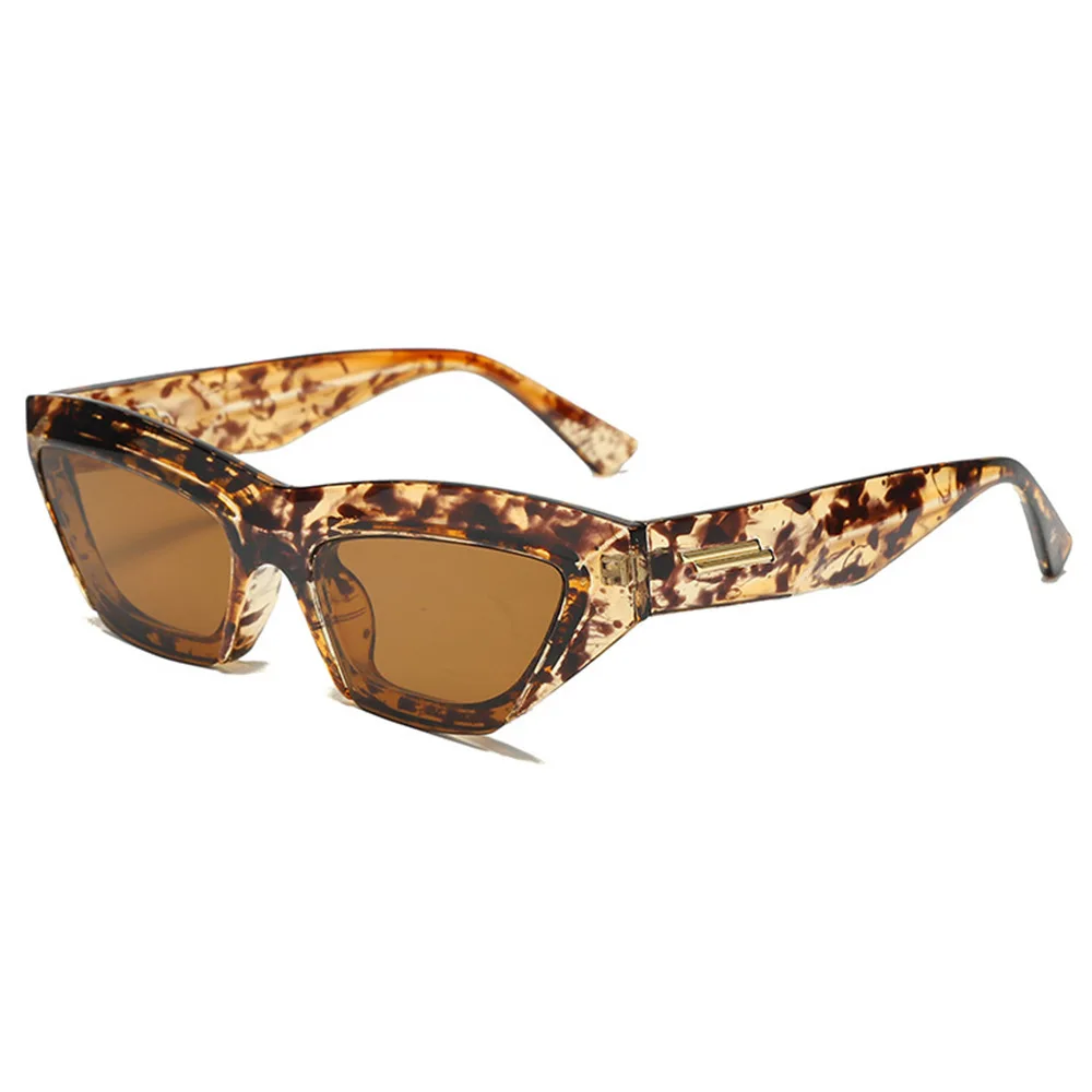 

Vintage Leopard Print Cat Eye Women Sunglasses Y2K Fashion Luxury Multicolored Spectacle Frame Leisure Men Sun Glasses UV400