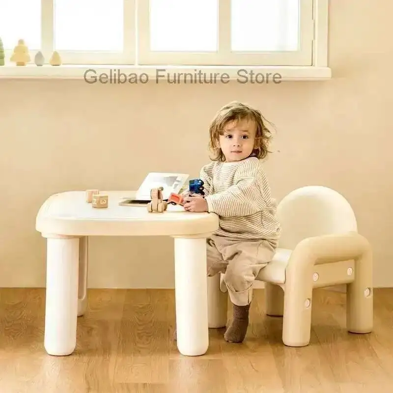 

Set Table Kids Children Plastic Study Desk School Furniture Room Desks Girl Kindergarten Classroom Baby Chair Supplies Child