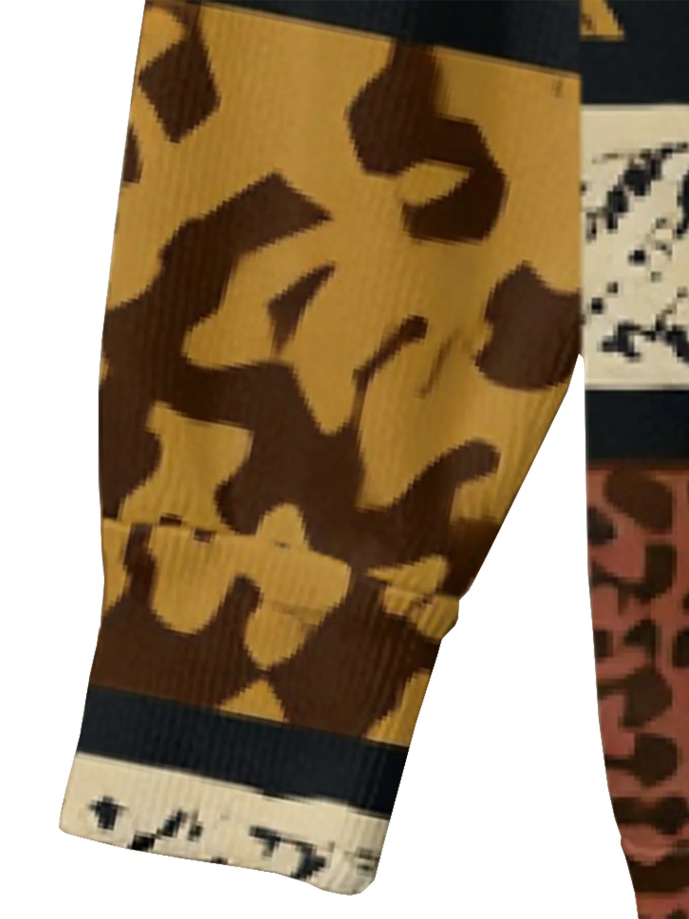 Trendy Multi-Animal Zebra Leopard Fusion Turtleneck Printed Sweater Ethnic Patchwork Wilderness Textured Cultural Winter Fashion