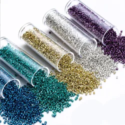 MKY  Beads 1.6MM 10g/20g/30g Metallic Colors Japanese Glass Loose Beads For DIY Handmade Crochet Weave