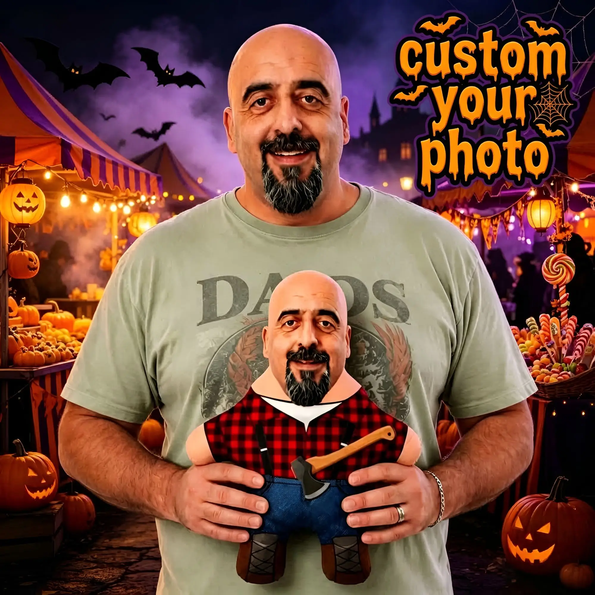 Custom Lumberjack Stuffed Pillow Cushion  Modern Soft Cushion DIY Pillows For Sofa Halloween Gift Funny and Fun Gifts