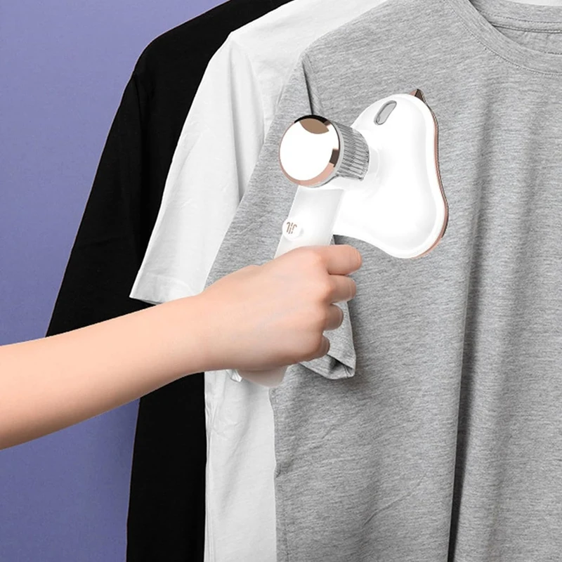 Mini stiratrice portatile AD - 180 ° Ferro da stiro a vapore portatile girevole, indumento da viaggio pieghevole per vestiti in tessuto