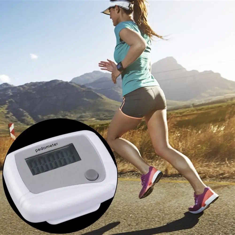 Single-function 3D Electronic Pedometer LCD Screen Electronic Single Key Power-saving Fitness Exercise Information Display Tool