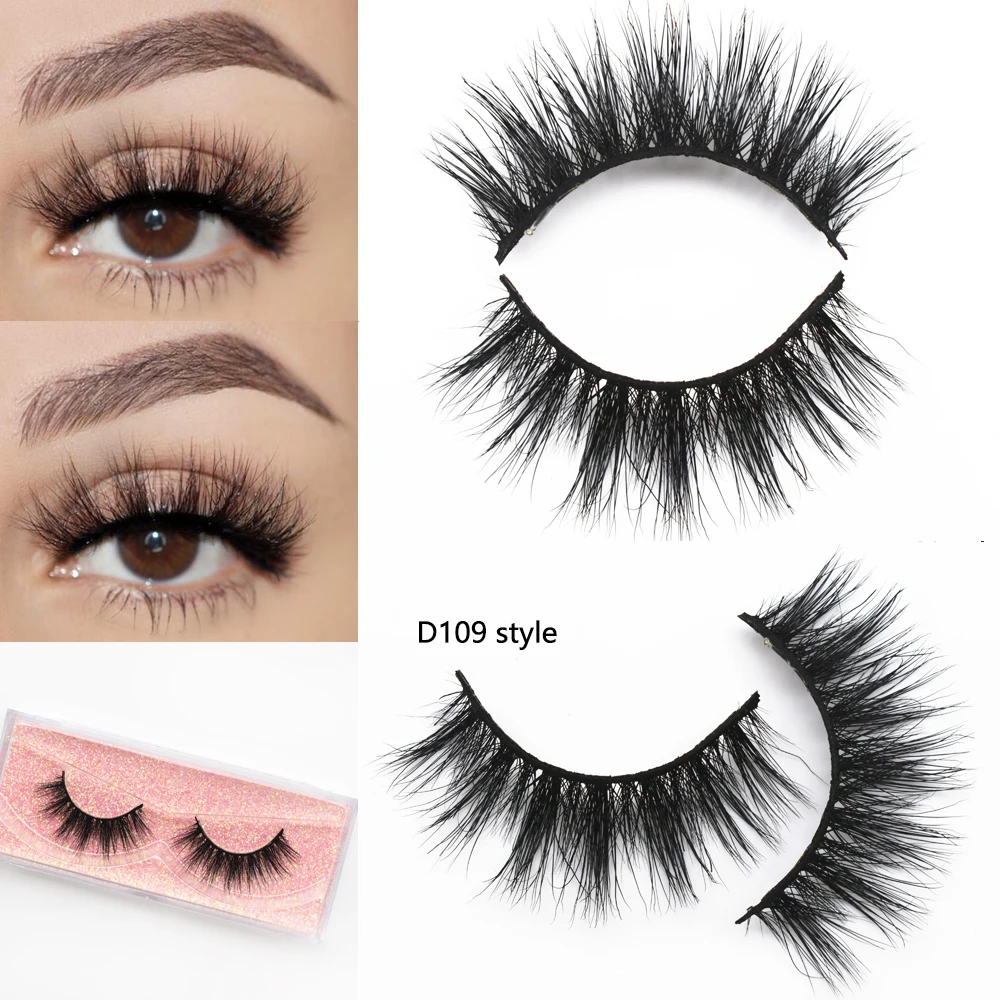 KEKEBAICHA Eyelashes 15mm Mink Lashes 3D Natural Long Mink Eyelashes Cruelty-free Handmade False Eyelashes Makeup Mink Eyelashes