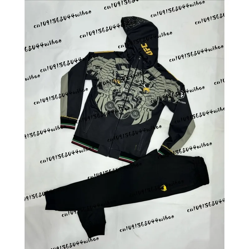 

Толстовка UFC Dark Series 2026 с флисом, толстовка на молнии для взрослых, длинные брюки, комплект куртки для тренировок, спорта и фитнеса с полным ведром