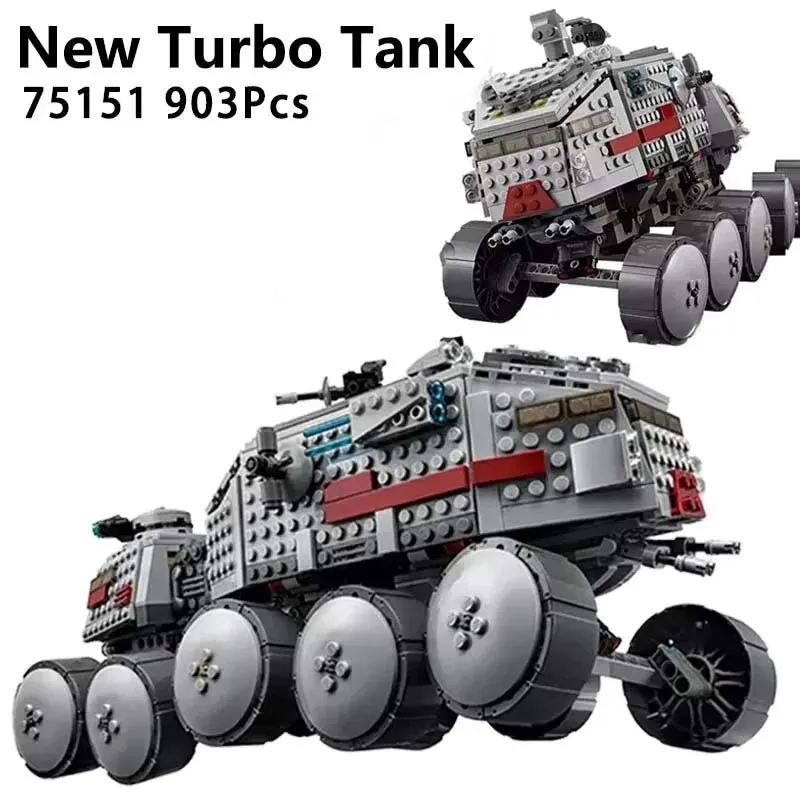 

903 pcs 75151 Compatible Clone Turbo Tank Building Block Props Model Children's Assembled Toys Birthday Gift