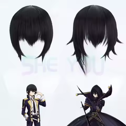 Anime The Eminence in Shadow Cid Kageno／Shadow Cosplay Wig High Temperature Wire Short Hair + Wig Cap
