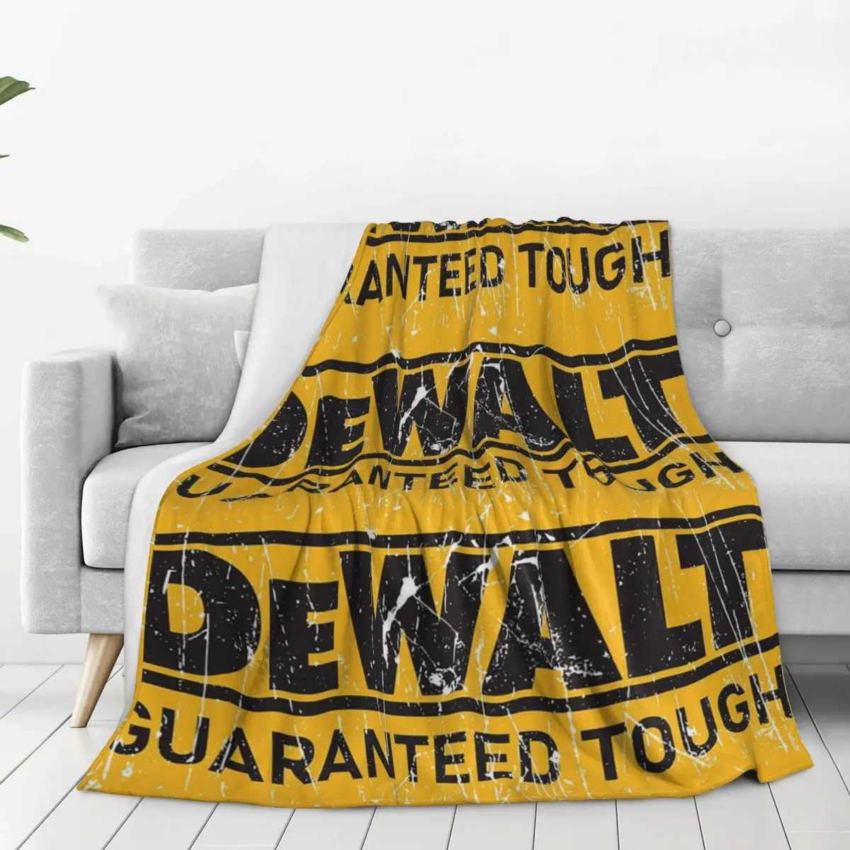 Dewalt Log Blanket Flannel Multi-function Sofa Throw Blankets For Couch Bedding Outdoor Throws Bedspread Quilt