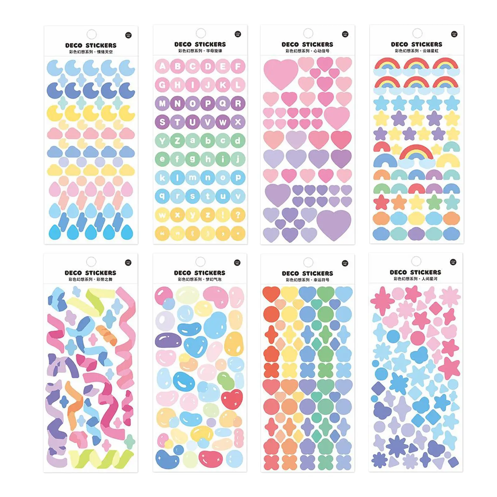 Sparkle Stickers Heart Star Planner Sticker Craft Decorations Embellishment