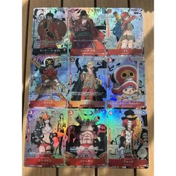 DIY ONE PIECE OPCG Color Flash Anime Peripheral Game Collection Card Holiday Gift