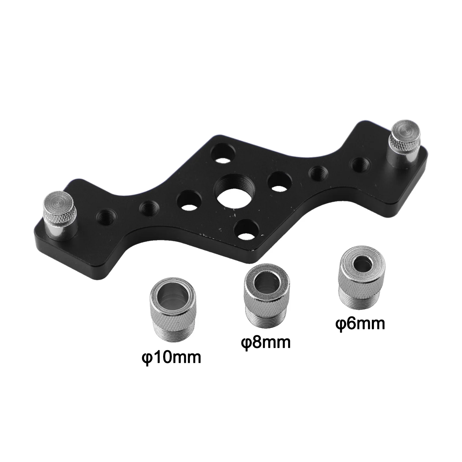 Aluminum Drill Positioner 140*105*14mm Centering Drill Tool Vertical Drilling Clamp 6061 Aluminum Alloy For Drill Guide