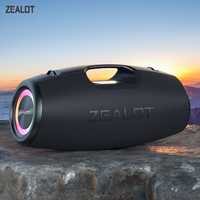 ZEALOT-S78 120W High power bluetooth speaker portable RGB colorful light waterproof wireless subwoofer 360 stereo surround TWS