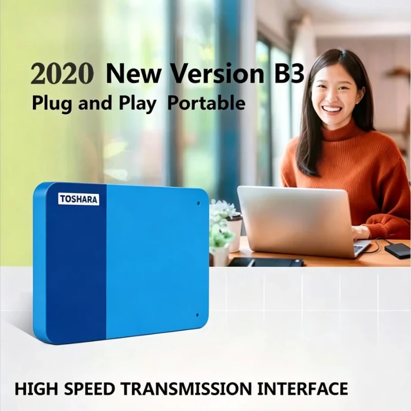 Multi-color selection Portable 4TB External Hard Drive High Speed Disk For Laptop Desktop Mac Android Phone Mobile Data Backup