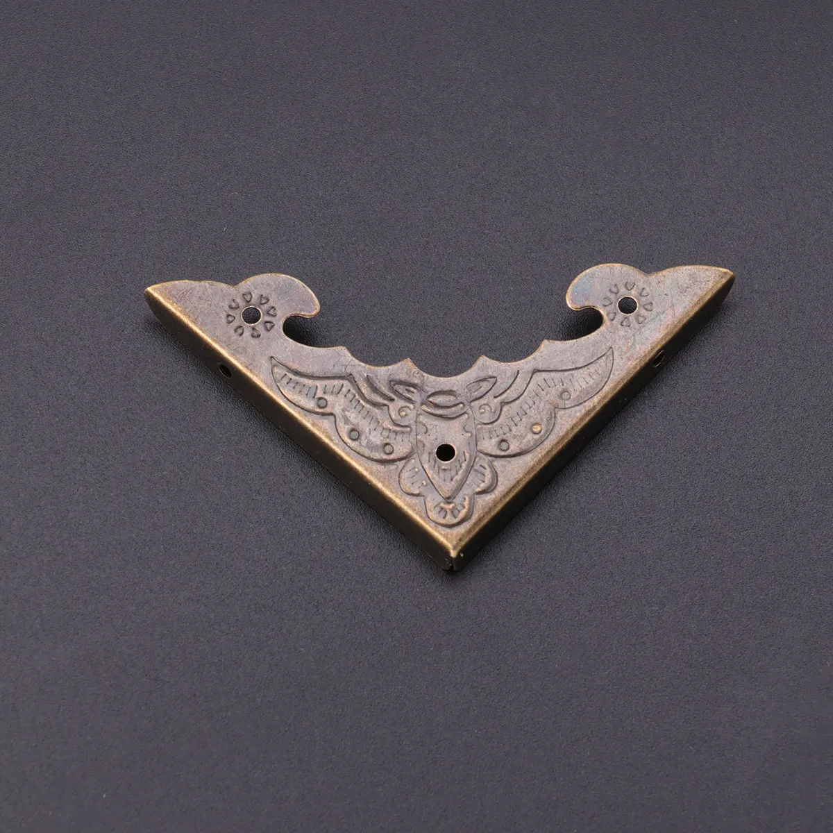 

4 шт. Ретро-уголки из латуни для защиты углов шкатулок для украшений, деревянных сундуков, подарочных коробок, настольных подставок, жестяных коробок