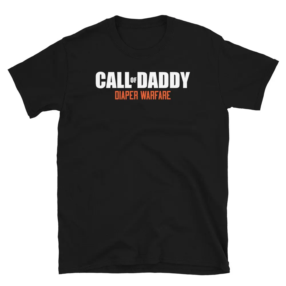 Funny Father's Day New Parent Call of Daddy Diaper Warfare  T Shirt