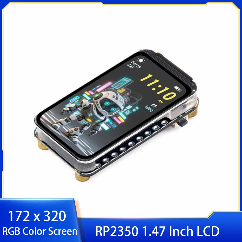 RP2350 1.47 Inch LCD Display Development Board RP2350A 172 x 320 RGB Color Screen Dual Core For Arduino IDE