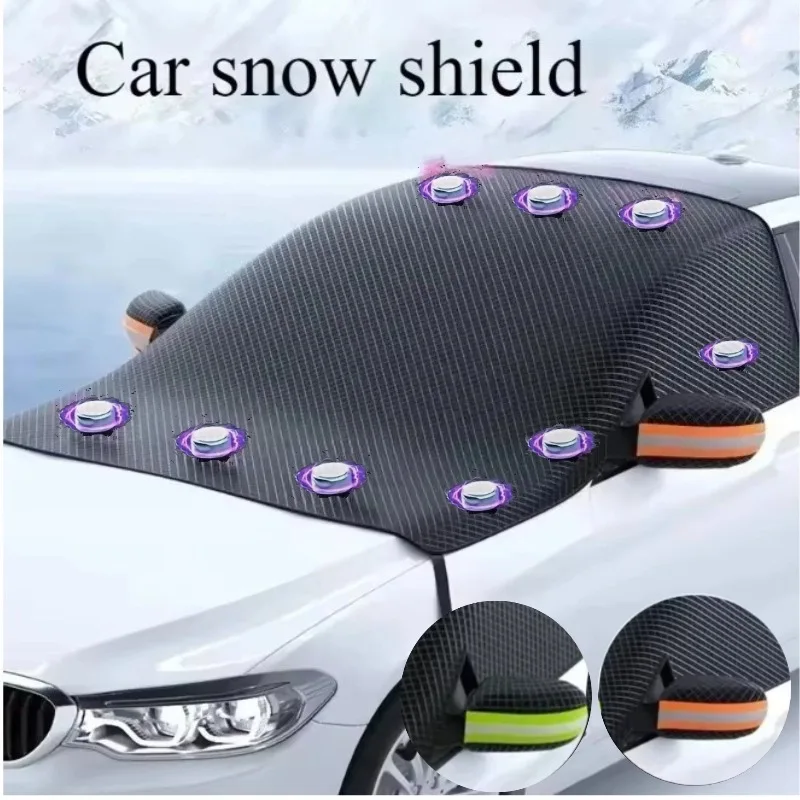 

Windshield Cover Car Snow Cover Car Windshield Cover Snow Protector Ice Blocked Front Window Protector Exterior Auto Accessories