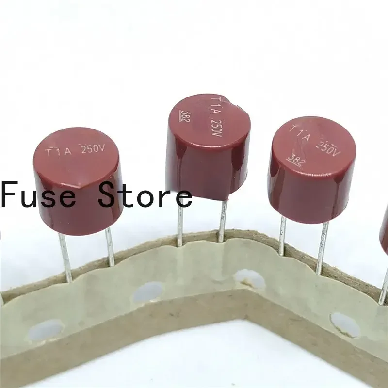 1PCS 38211000000 TR5 Round Fuse Tube 382 T1A 250V Delay Slow Blowing