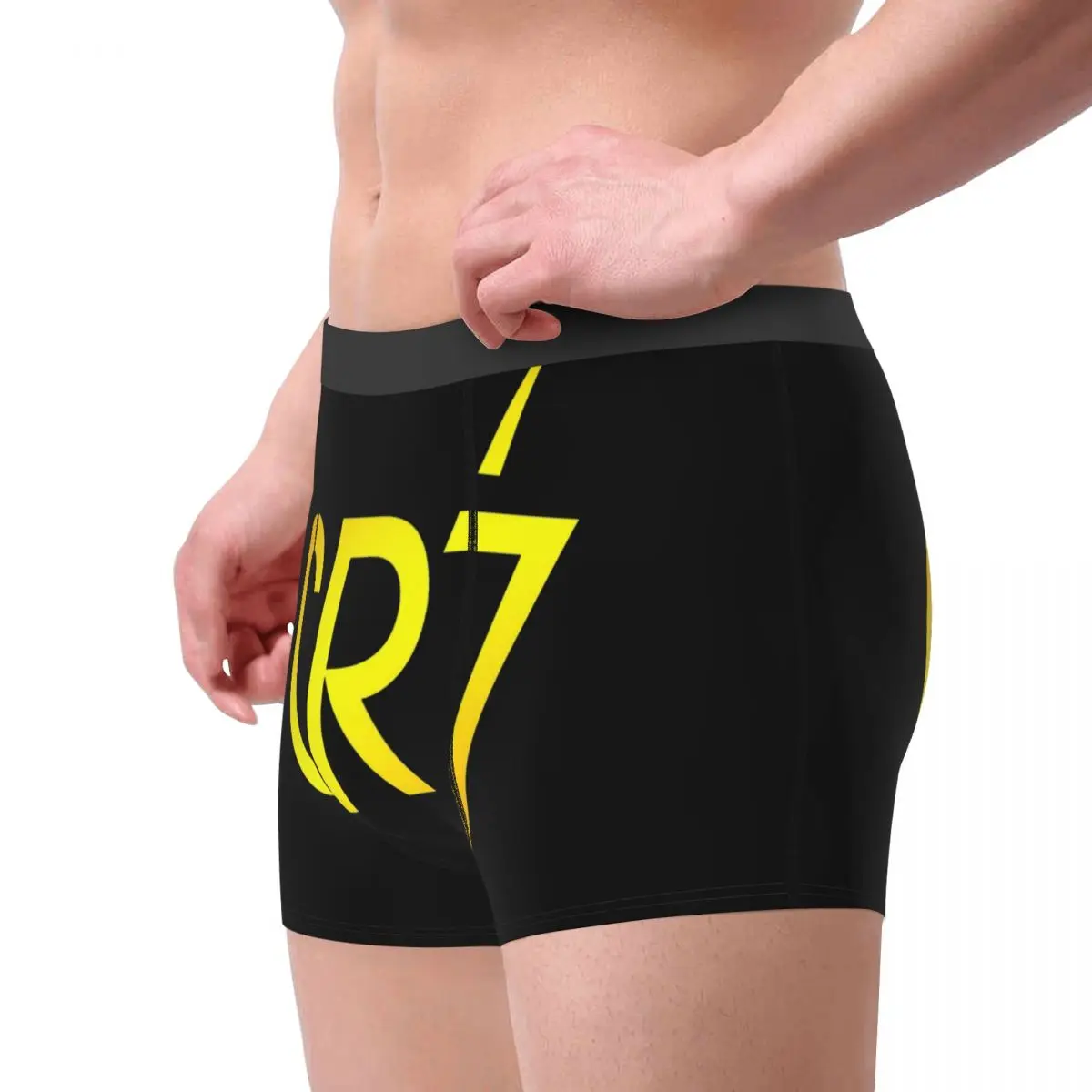 Man Football CR7s Underwear Funny Boxer Briefs Shorts Panties Homme Mid Waist Underpants S-XXL