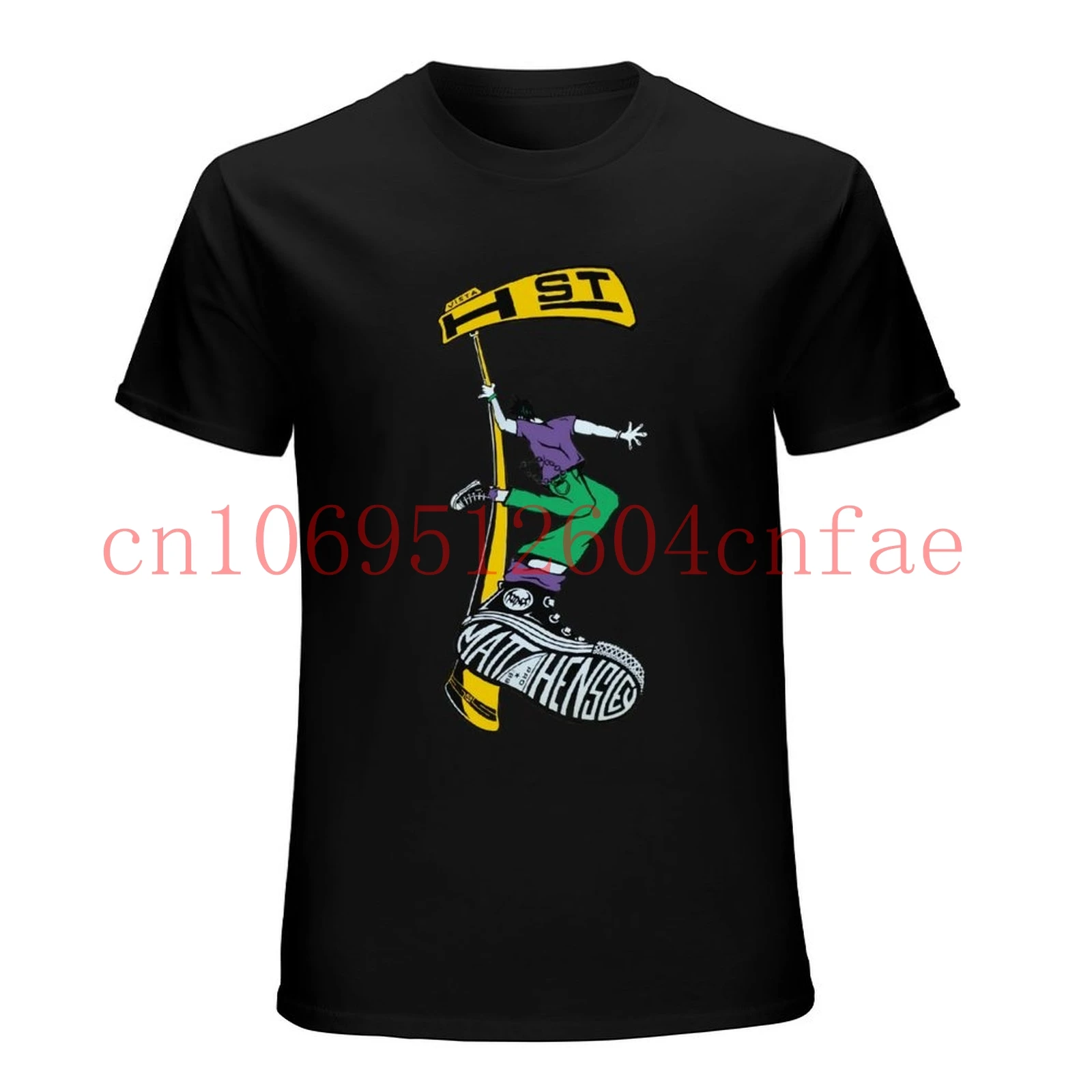 Matt Hensley Shirt 82-T-Shirt Vintage Skateboard H-Street H Street Flagpole T-Shirt Marke Male Short Sleeve Base Shirt