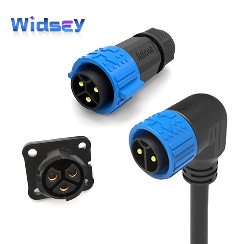 50A M25 Self-locking Waterproof Joint 2Pin 3Pin Plug Large Current Male Female Socket  IP67 Charge Connector Power Aviation Plug