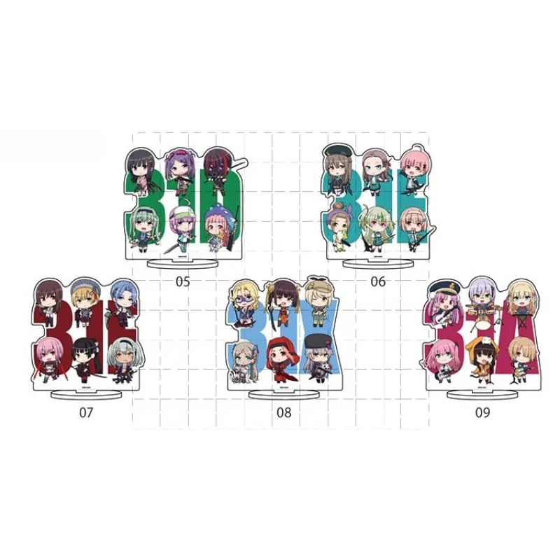 

Game Kayamori Ruka Asakura Karen Kunimi Tama Aikawa Megumi Acrylic Stand Doll Anime Figure Model Plate Cosplay Toy for Gift