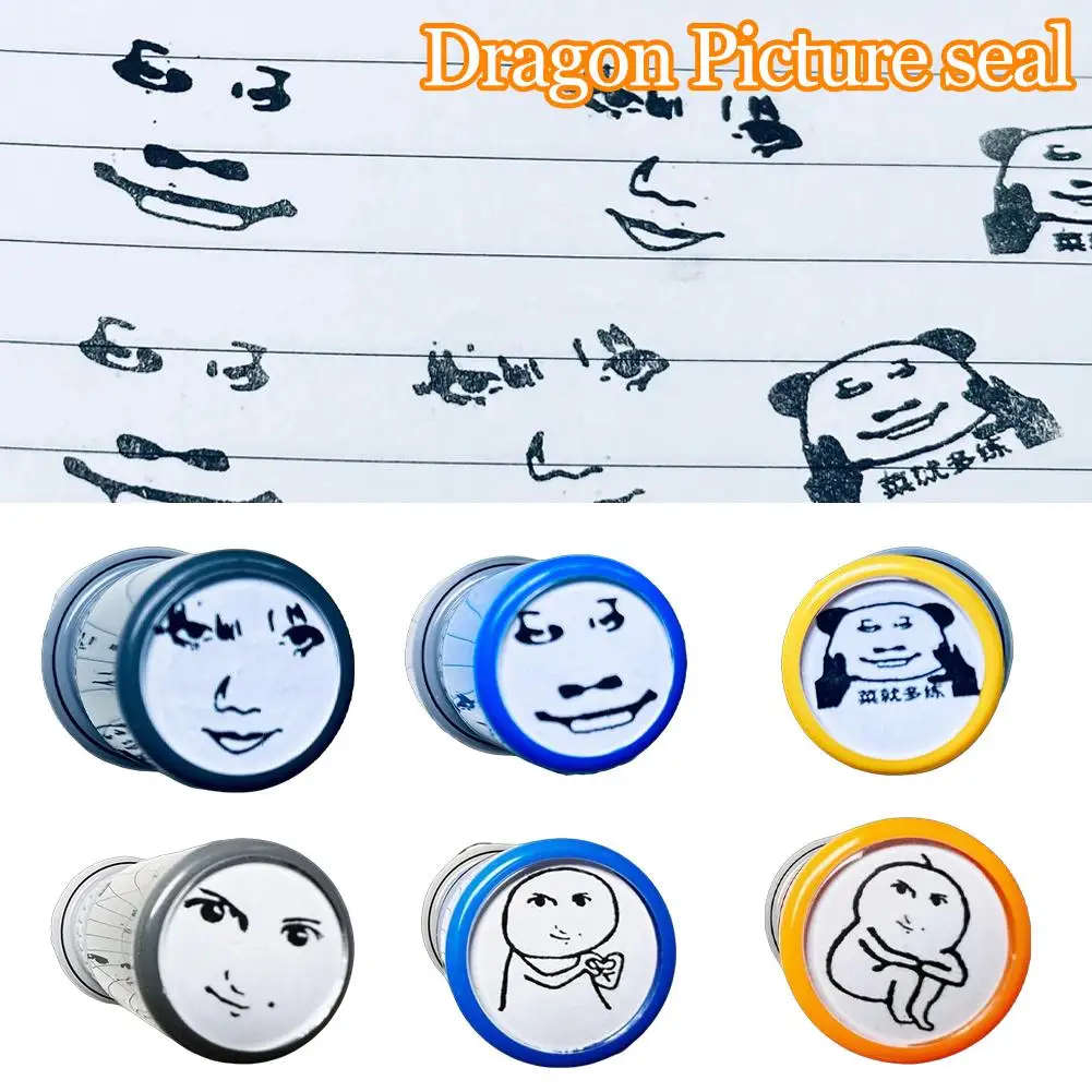 

Новая многоразовая фоточувствительная печать с забавными мультяшными выражениями и интересными аниме-персонажами, быстросохнущая, для детей ﻿