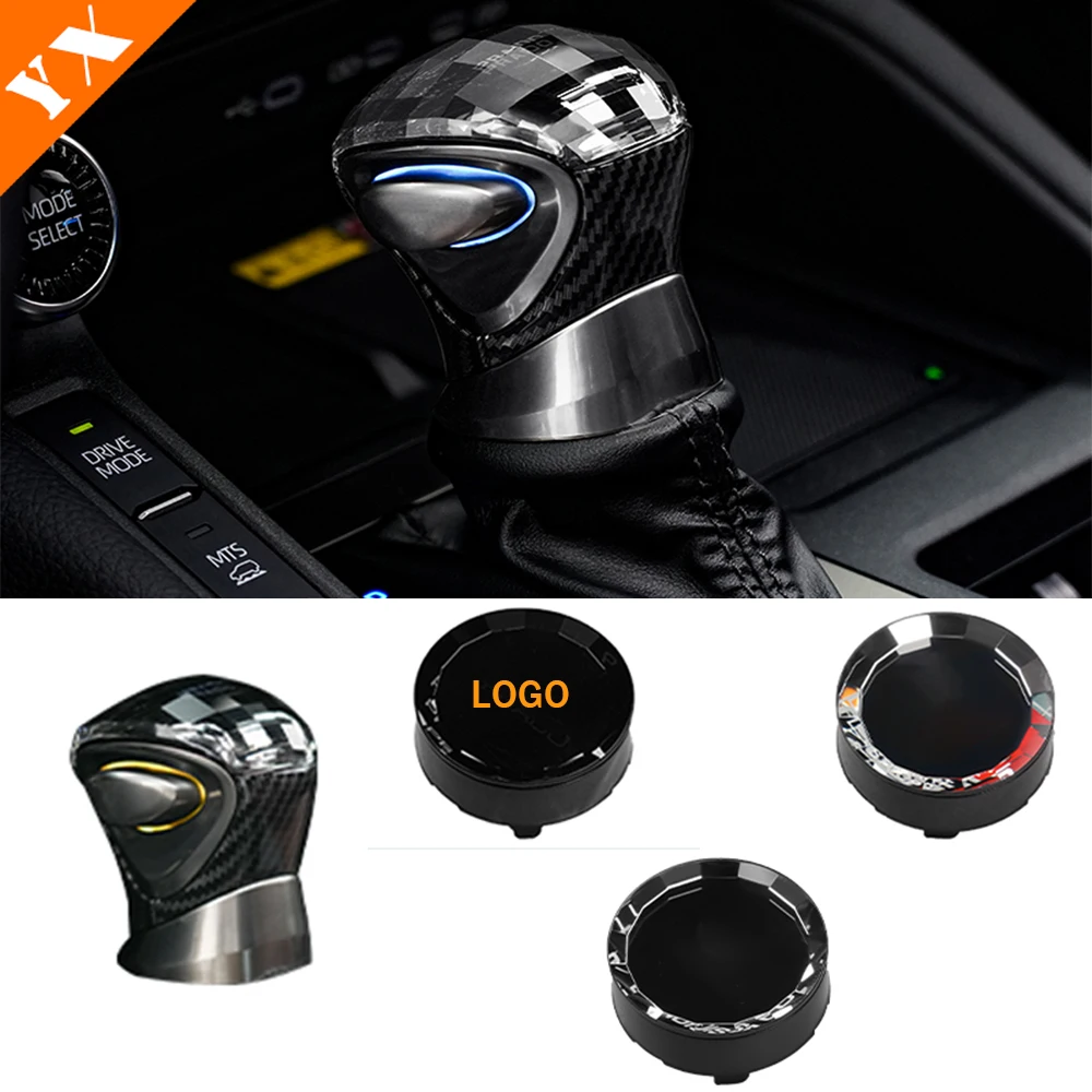 For 2024-2025 Toyota Land Cruiser Prado LC250 Rhinestone Look Trim  Car Gear Shift Handle Knob Frame Cover Styling Accessories