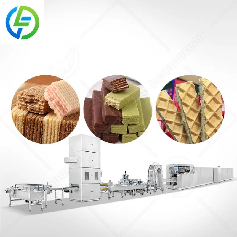 

Automatic Chocolate Wafer Ball Production Line Flat Waffle Wafer Biscuit Make Machine