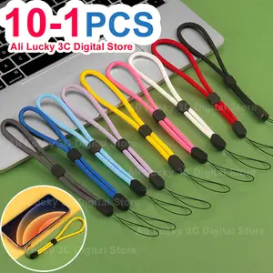 Bilashmart Mobile phone Adjustable Strap Samsung XIAOMI 13 iPhone 16 Color Wrist Lanyard USB Flash Drives Keys Keychains Camera Key