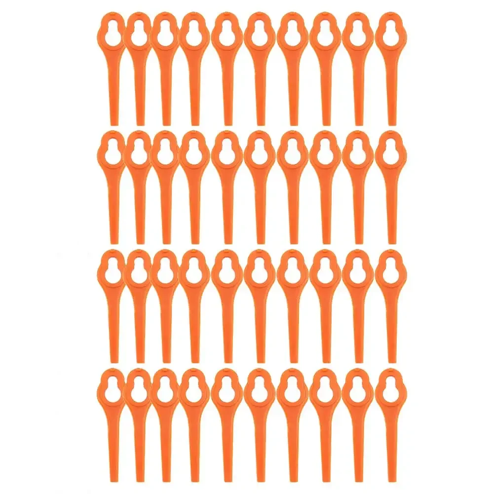 Plastic Blades With Mower Cutter Head Simple Snap-On For Parkside   PRTA 20Li A1311046 Timmer Garden Tool Parts Orange