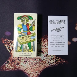 Karty tarota z przewodnikiem. Tarot De Marseille.tar karty ot dla początkujących. Wróżenie losu. Wróżbiarstwo karty tarota